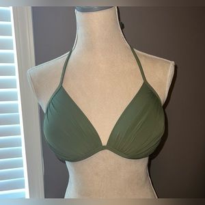 Green bathing suit top